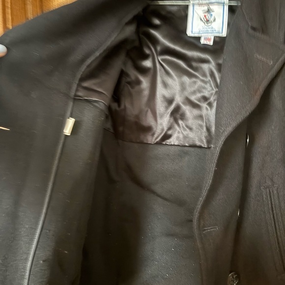 Sterlingwear Anchor Collection Military Navy Wool Blend Peacoat - Picture 6 of 8